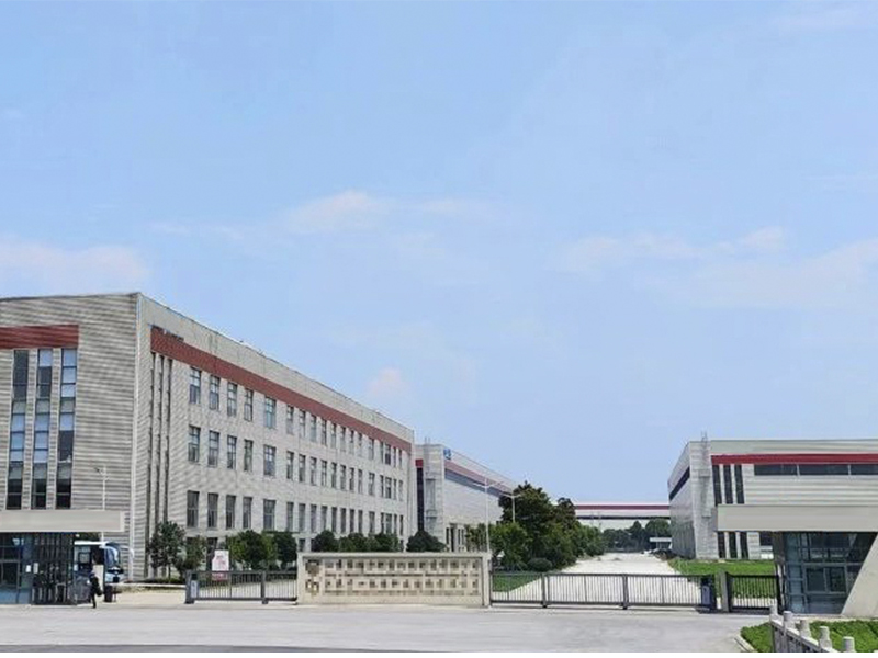 Supergravity heat pump distillation factory main gate, exterior view, rotating packed bed equipment manufacturing base entrance